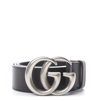 Gucci Moon Calfskin Nickel Double G 40mm Belt 95 38 Black 1 of 7