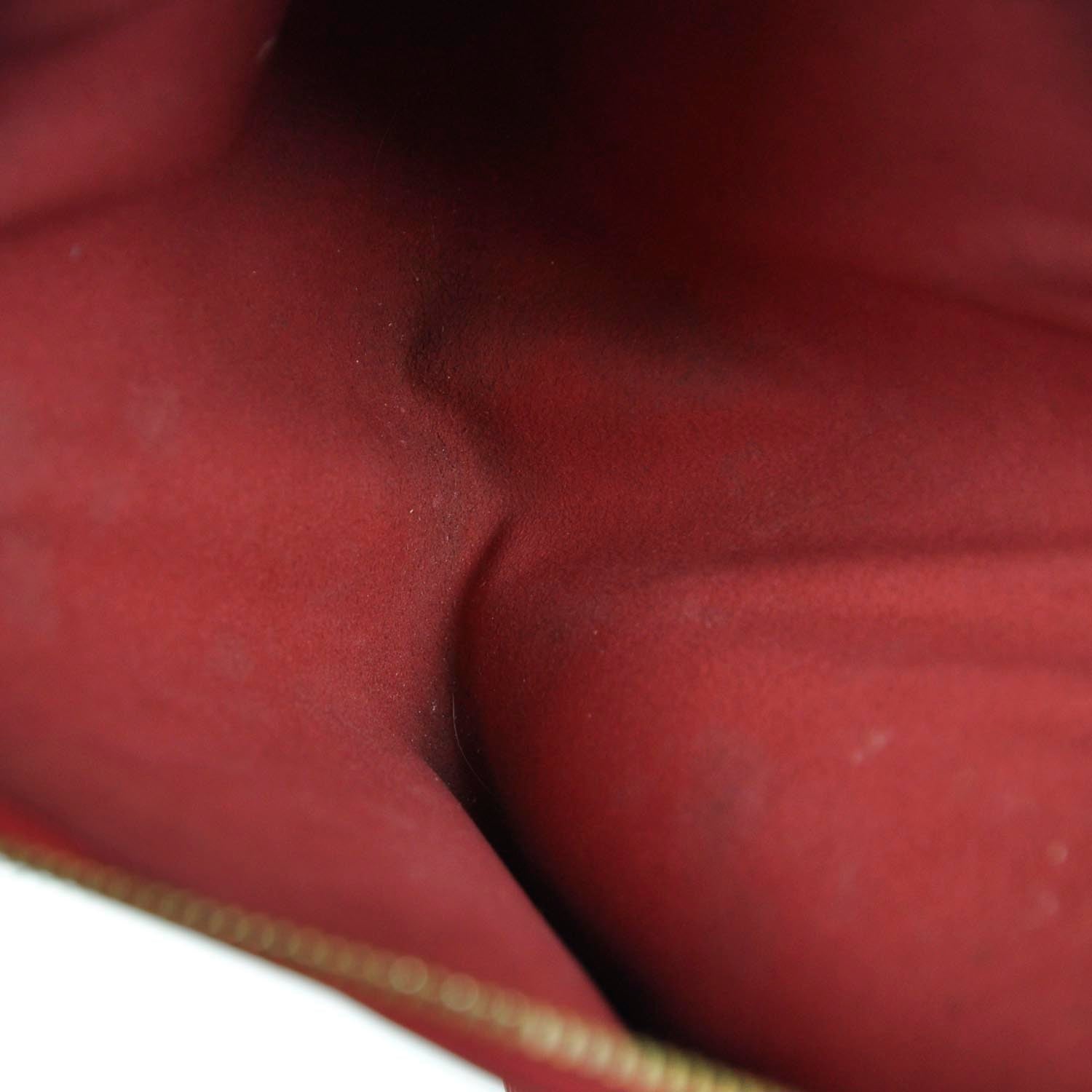 Louis Vuitton Epi Pochette Pouch Red Cosmetics 10 of 10