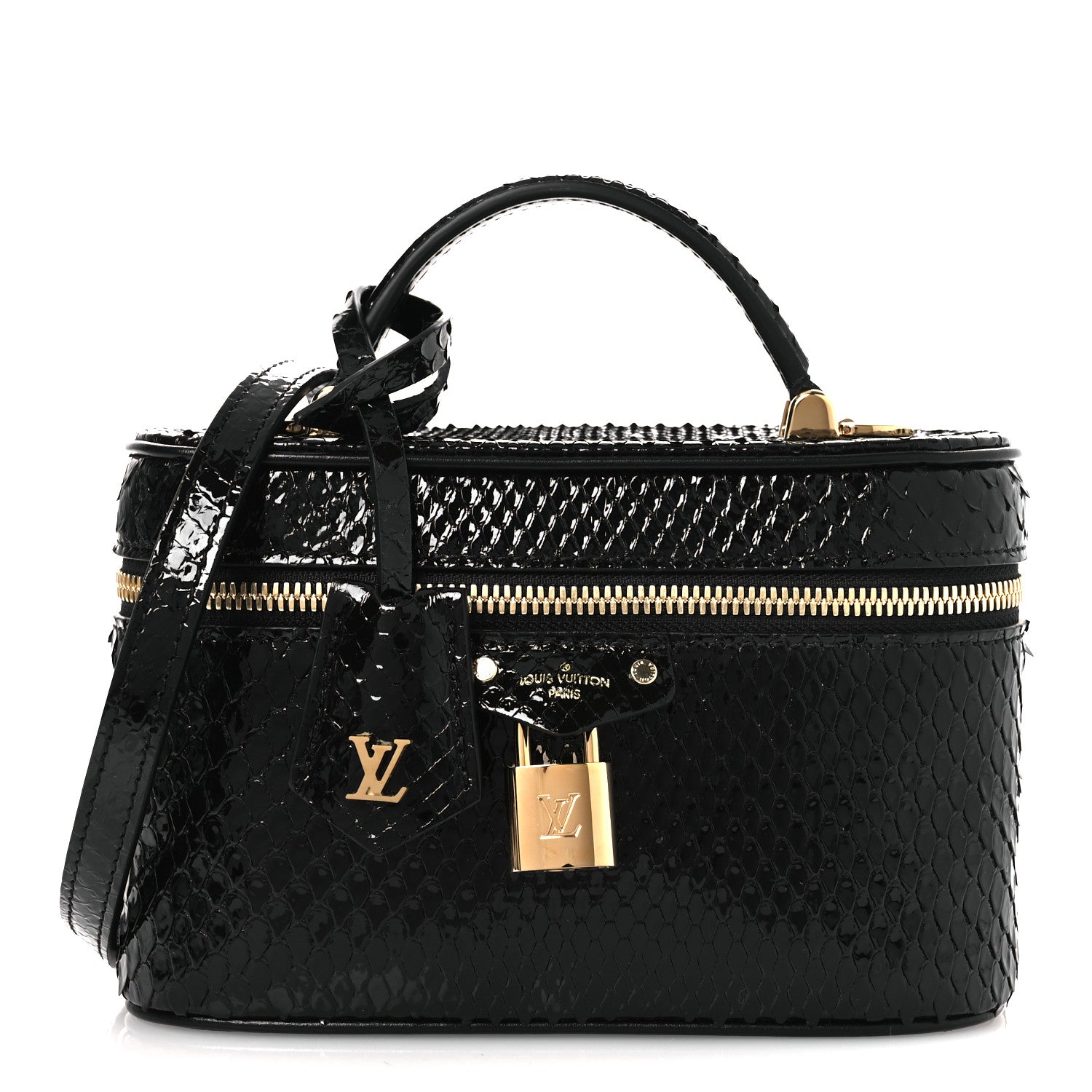 Louis Vuitton Snakeskin Vanity Pouch Black 1840456 – FASHIONPHILE