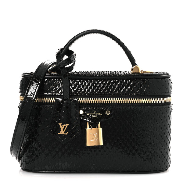 Louis Vuitton Snakeskin Vanity Pouch Black 1840456 – FASHIONPHILE