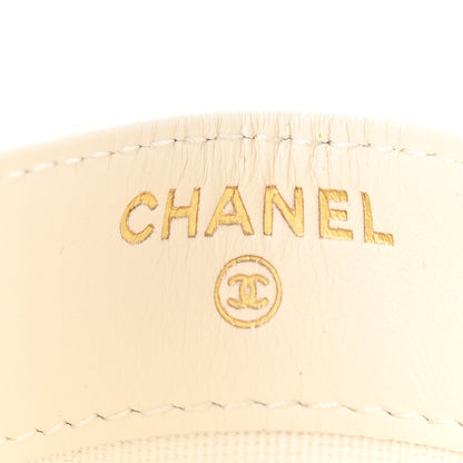 Chanel Caviar Quilted Timeless Multi Card Holder White 6 of 9