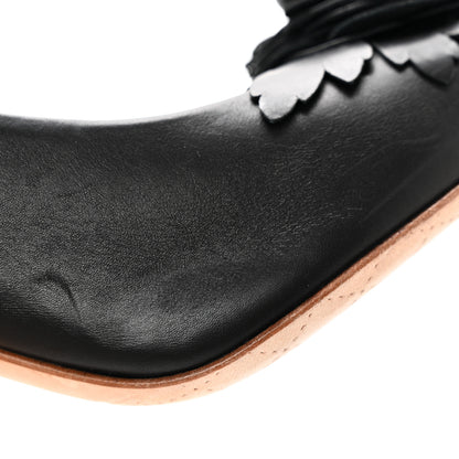 Chanel Calfskin Camellia High Pumps 40.5 Black Gold 12 of 13