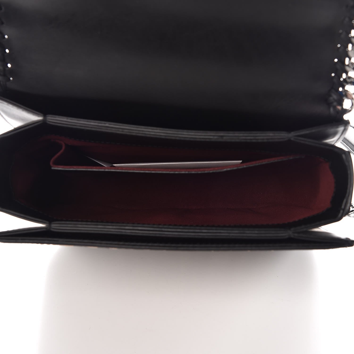 Stella McCartney Eco Alter Suede Falabella Embellished Box Shoulder Bag Black 5 of 7