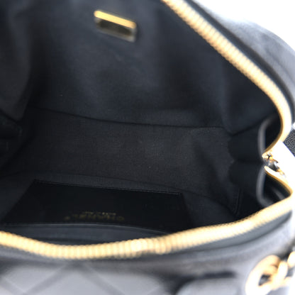Chanel Caviar Quilted CC Small Top Handle Vanity Case Black 5 of 10