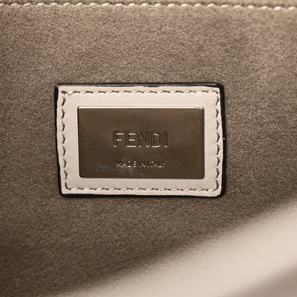 Fendi Vitello Seta Plexiglass Granite Large Peekaboo Iconic Satchel Polvere 6 of 10