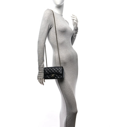 Chanel Lambskin Quilted Extra Mini Flap Black 2 of 11