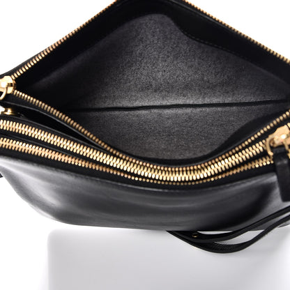 Celine Lambskin Large Trio Crossbody Bag Black 5 of 12
