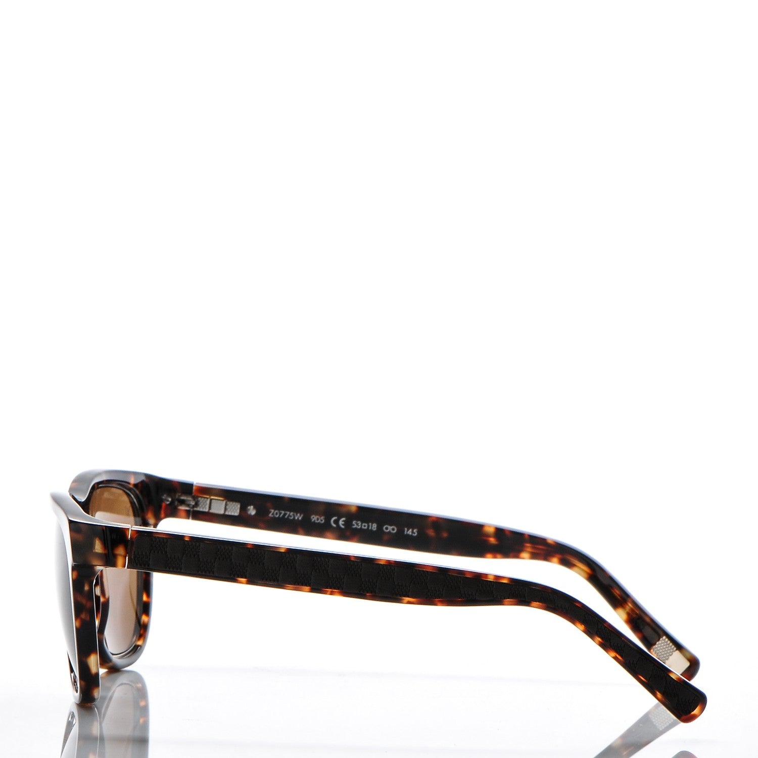 Louis Vuitton Damier Indice Sunglasses Z0775W Dark Tortoise 2 of 5