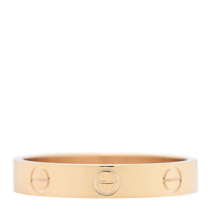 Cartier 18K Yellow Gold 3.5mm LOVE Wedding Band Ring 56 7.5 3 of 4