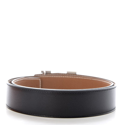 Hermes Box Togo 32mm H Belt 75 Black Gold 2 of 5
