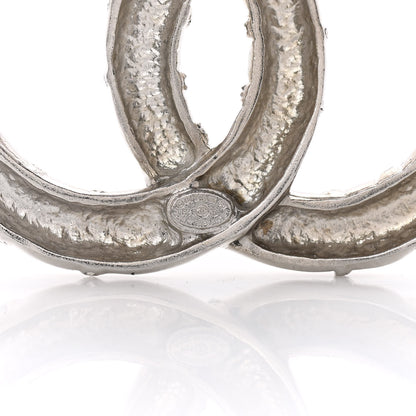 Chanel Crystal CC Brooch Silver 4 of 5