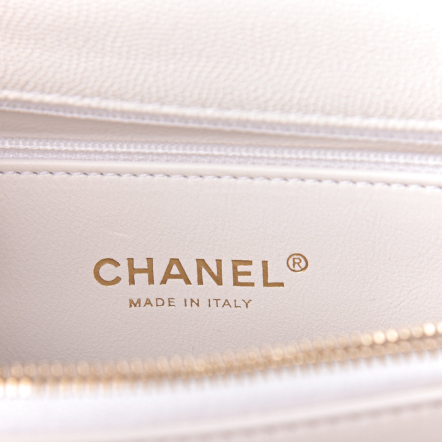 Chanel Caviar Lizard Quilted Small Coco Handle Flap White Beige 7 of 12