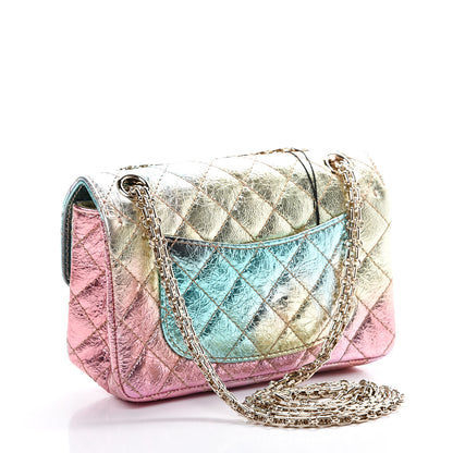 Chanel Metallic Goatskin Quilted Mini 2.55 Reissue Flap Multicolor 2 of 8