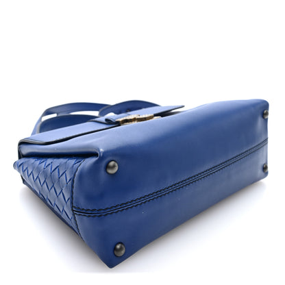 Bottega Veneta Nappa Small Piazza Bag Sapphire 3 of 8