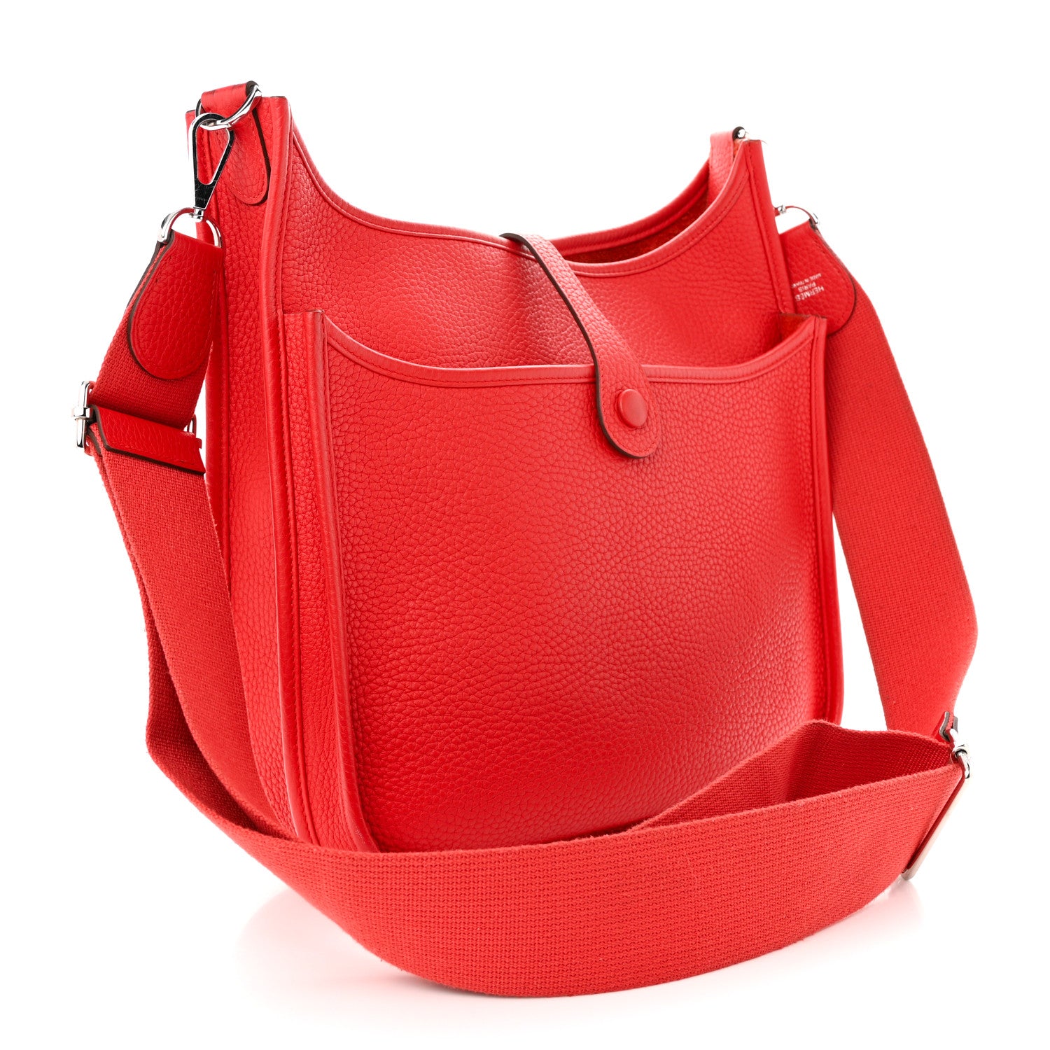 Hermes Taurillon Clemence Evelyne III PM Rouge Tomate 3 of 15