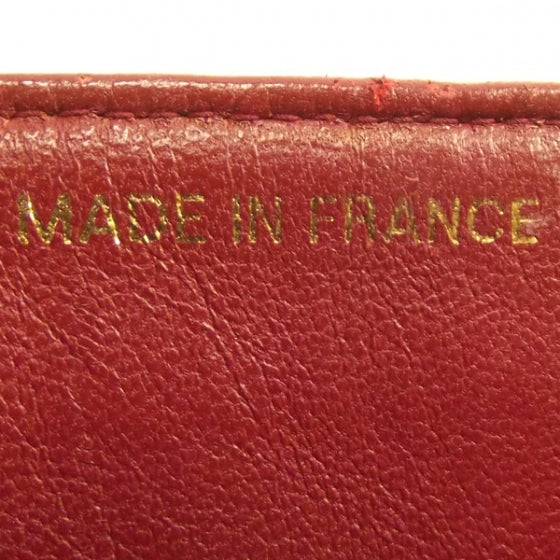 Chanel Lambskin Quilted Shoulder Bag Red 10 of 13