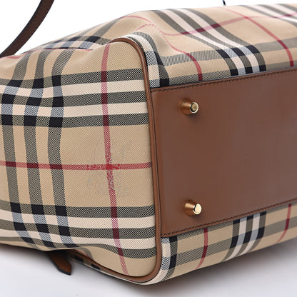 Burberry Horseferry Check Small Canterbury Tote Honey 8 of 9