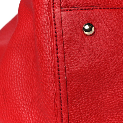 Gucci Pebbled Calfskin Large Soho Shoulder Bag Red 12 of 13