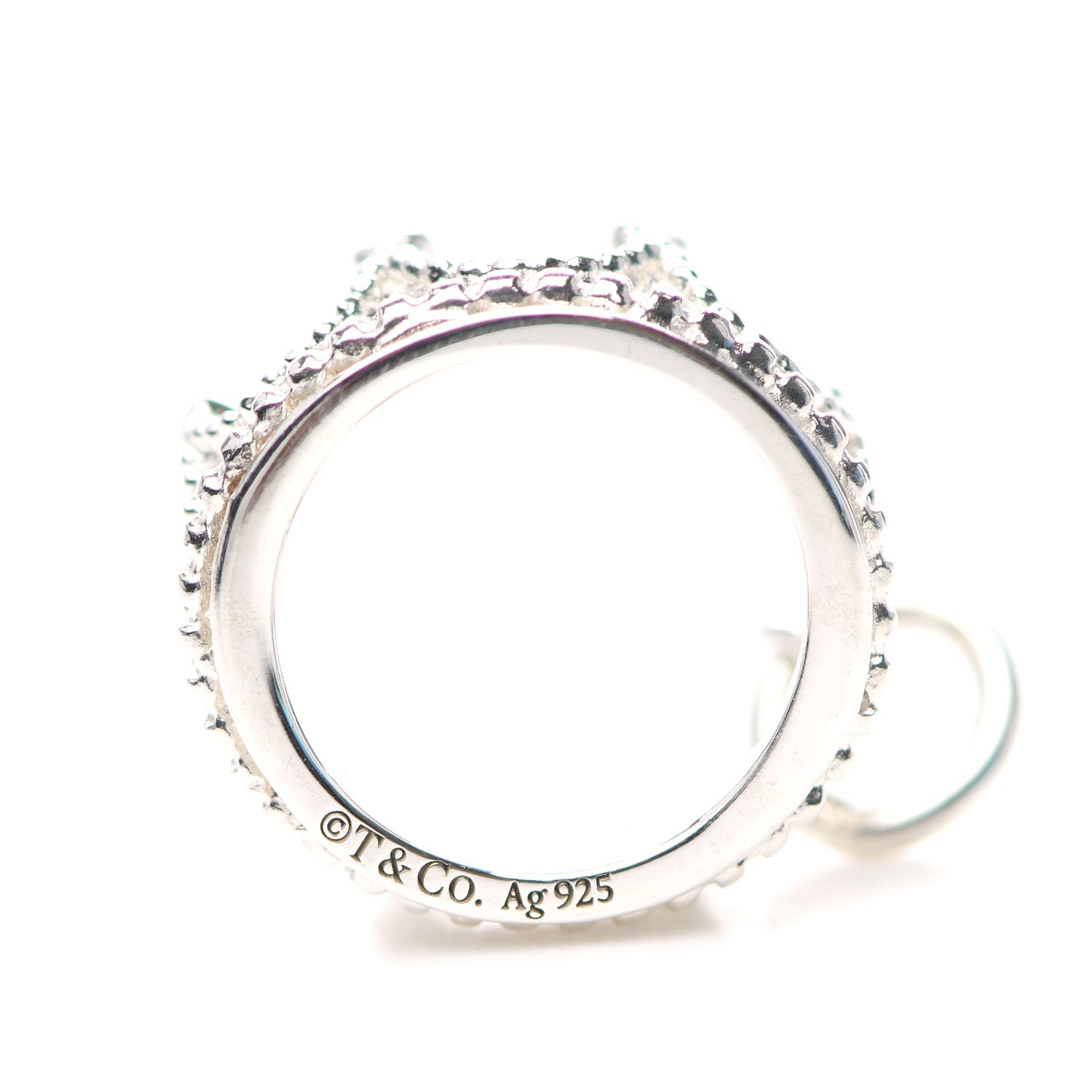 Tiffany Sterling Silver Crown Charm 3 of 4