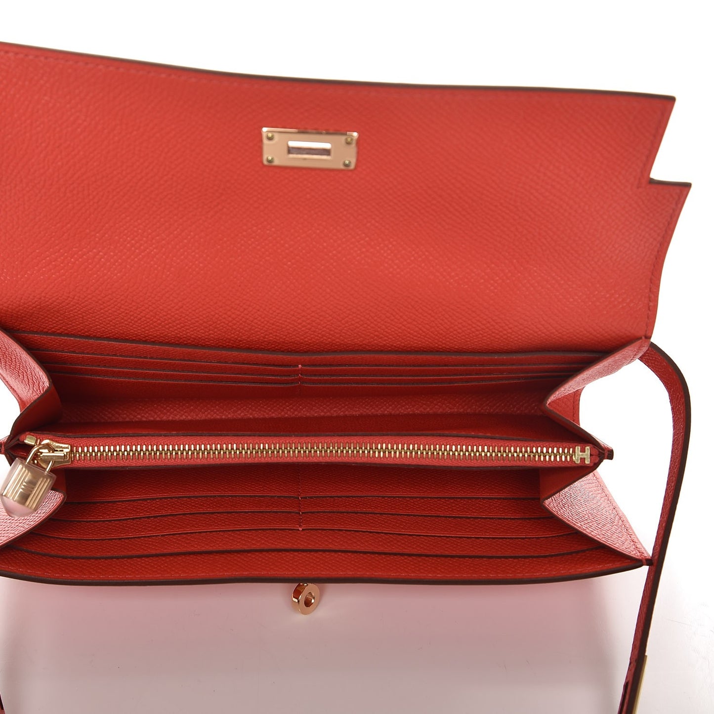 Epsom Kelly Longue Wallet Rose Jaipur