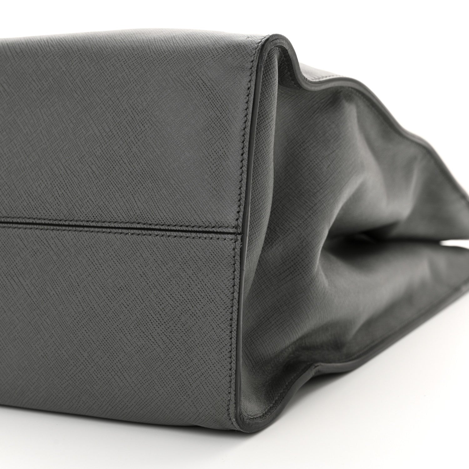 Prada Saffiano Travel Shopping Tote Mercurio 10 of 14