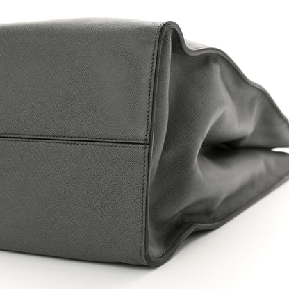 Prada Saffiano Travel Shopping Tote Mercurio 10 of 14