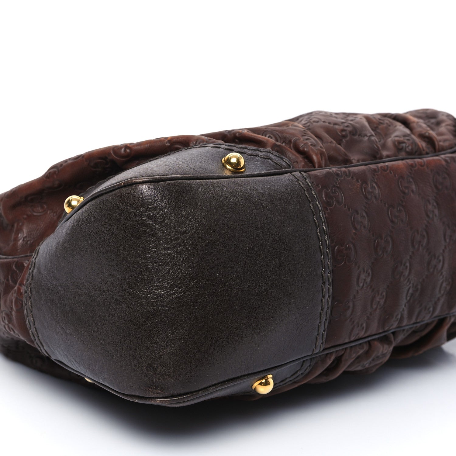 Gucci Guccissima Medium Jockey Hobo Dark Brown 9 of 12