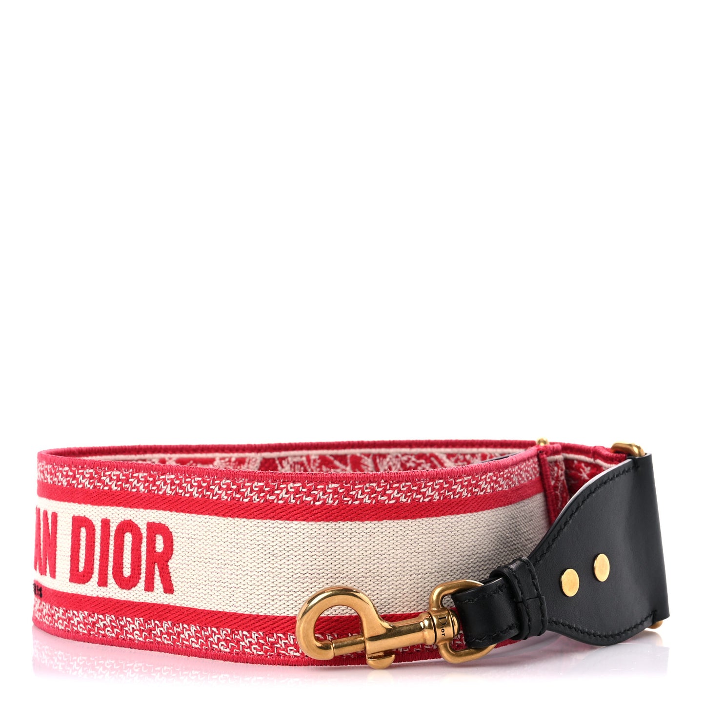 Canvas Embroidered Toile De Jouy Shoulder Strap Red