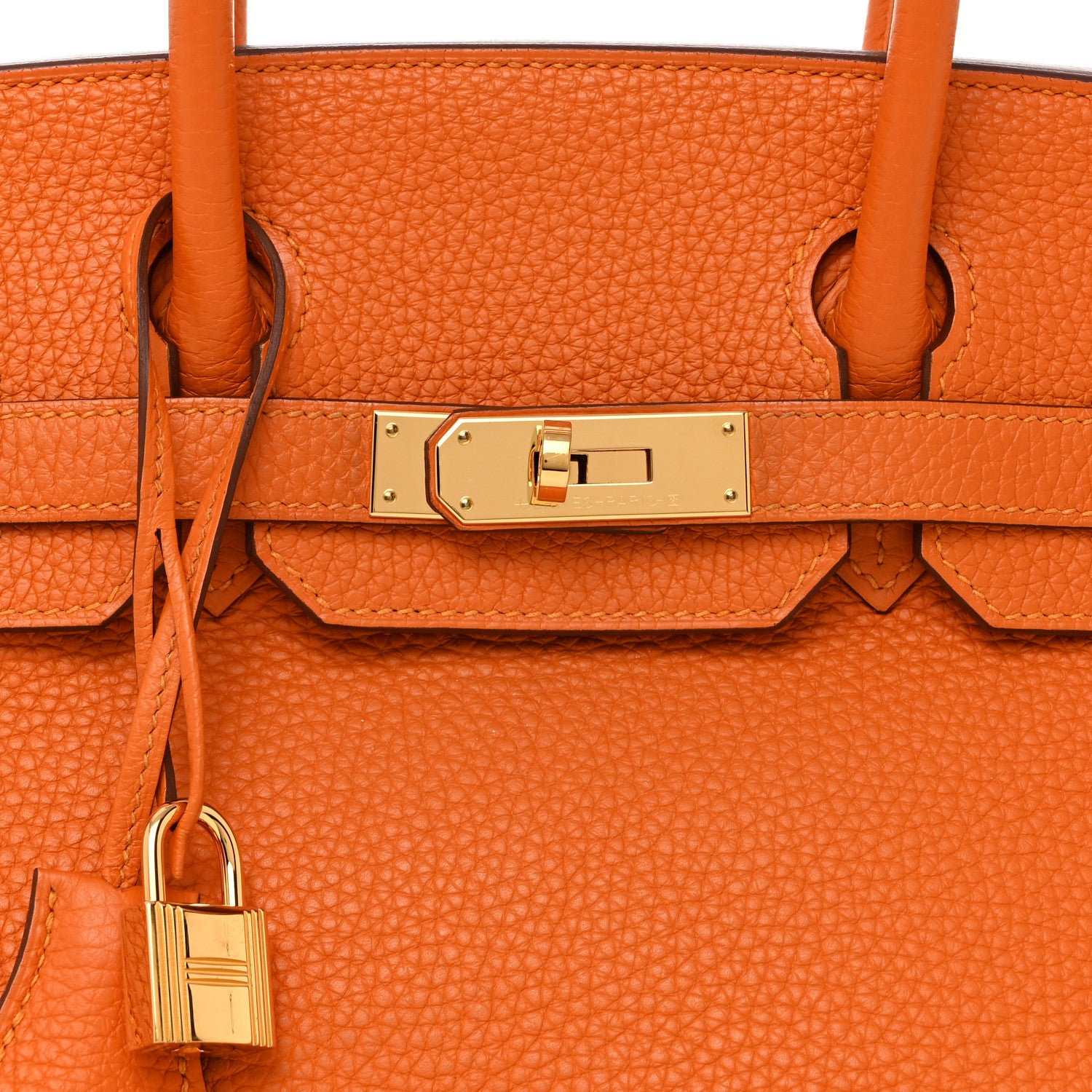 Hermes Taurillon Clemence Birkin 30 Abricot 8 of 20