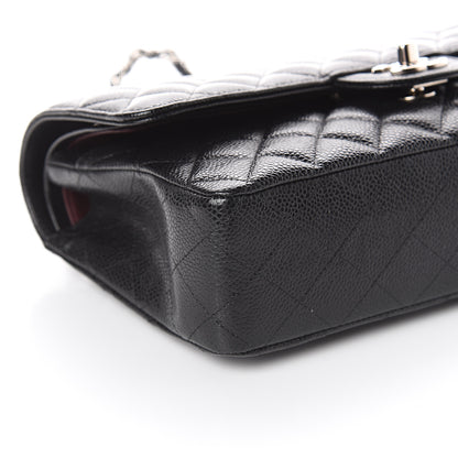 Chanel Caviar Quilted Medium Double Flap Black 8 of 9