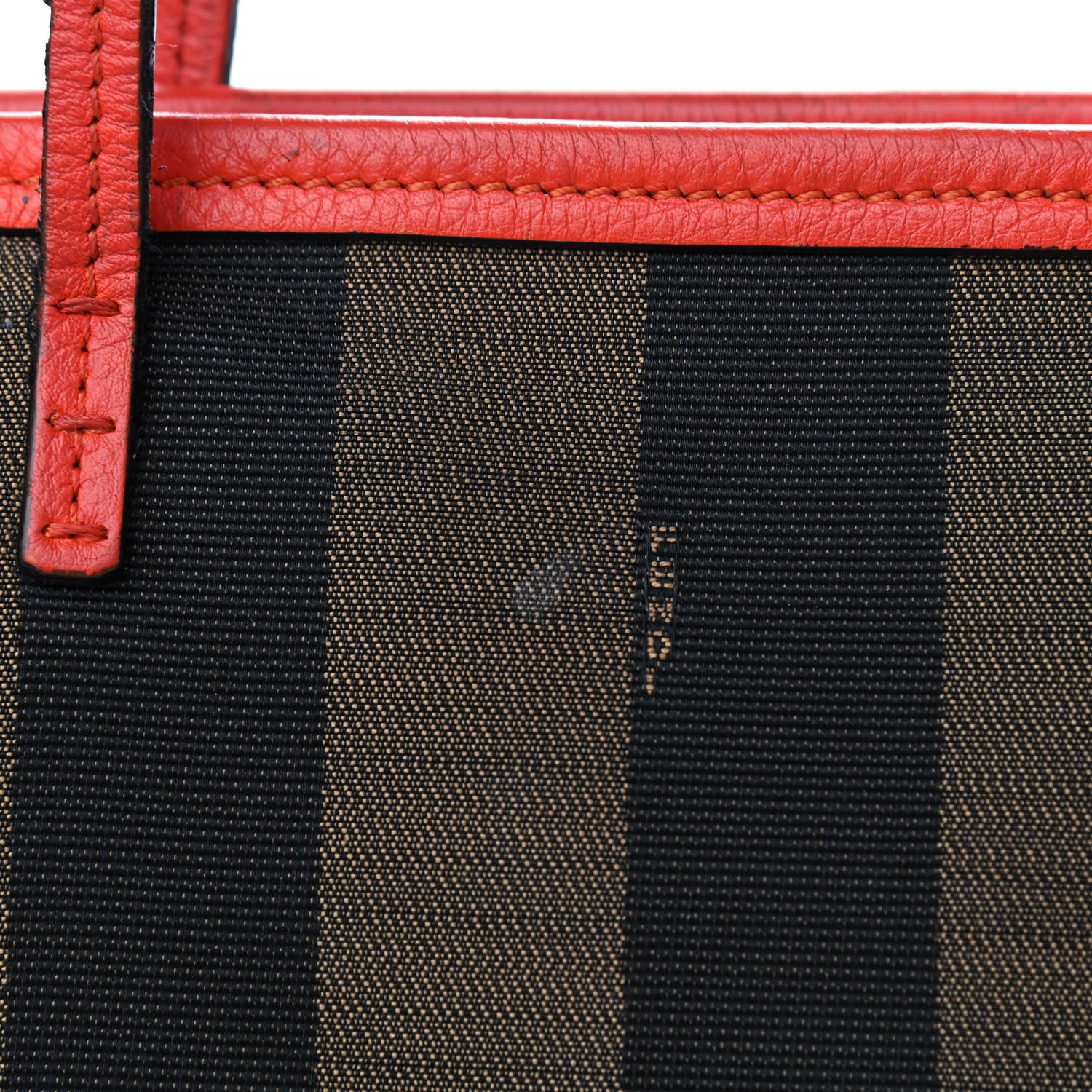 Fendi Pequin Vitello Roll Tote Tobacco Papavero 10 of 13