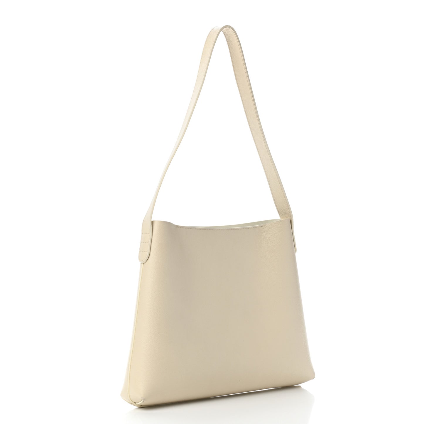 Pebbled Calfskin Small Hobo Creme
