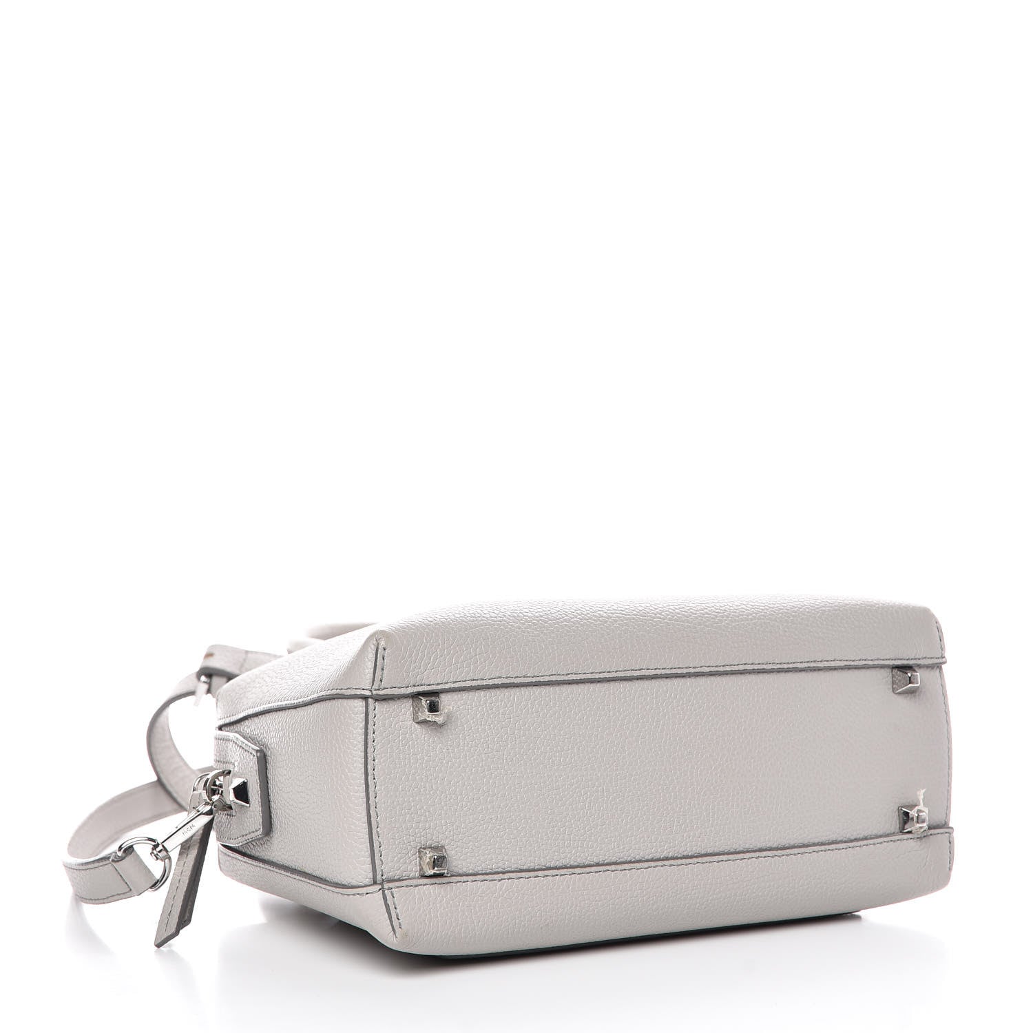 MCM Grained Calfskin Small Ella Boston Dove 4 of 6