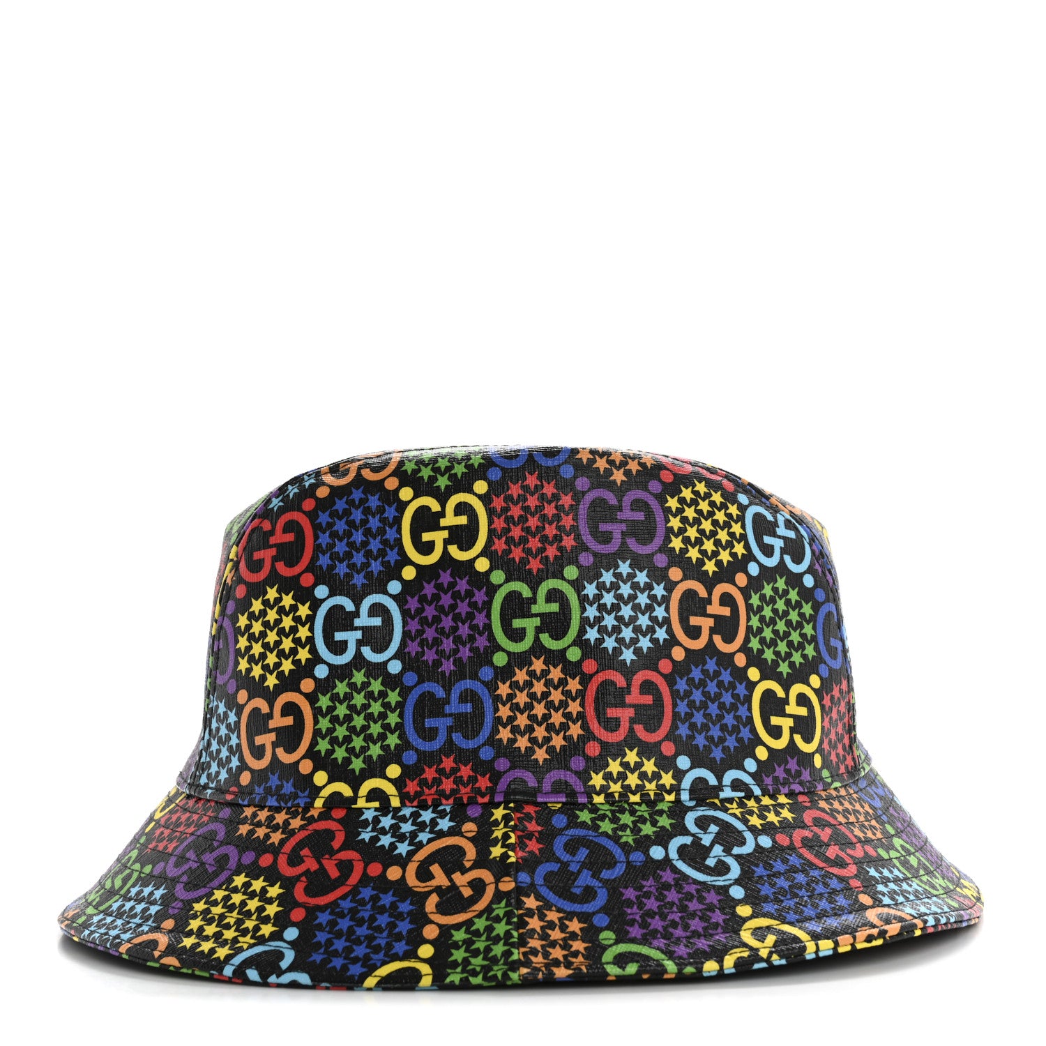 Gucci GG Supreme Monogram Psychedelic Fedora Hat M Multicolor 5 of 9
