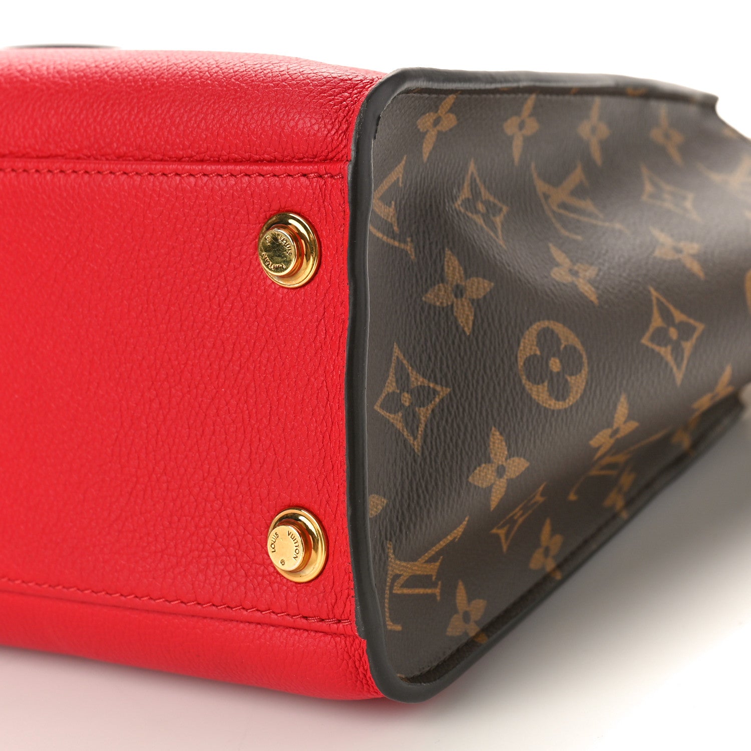 Louis Vuitton Calfskin Monogram On My Side Pirate Red 9 of 9