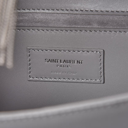 Saint Laurent Smooth Calfskin Medium Classic Monogram Kate Tassel Satchel Souris 6 of 8