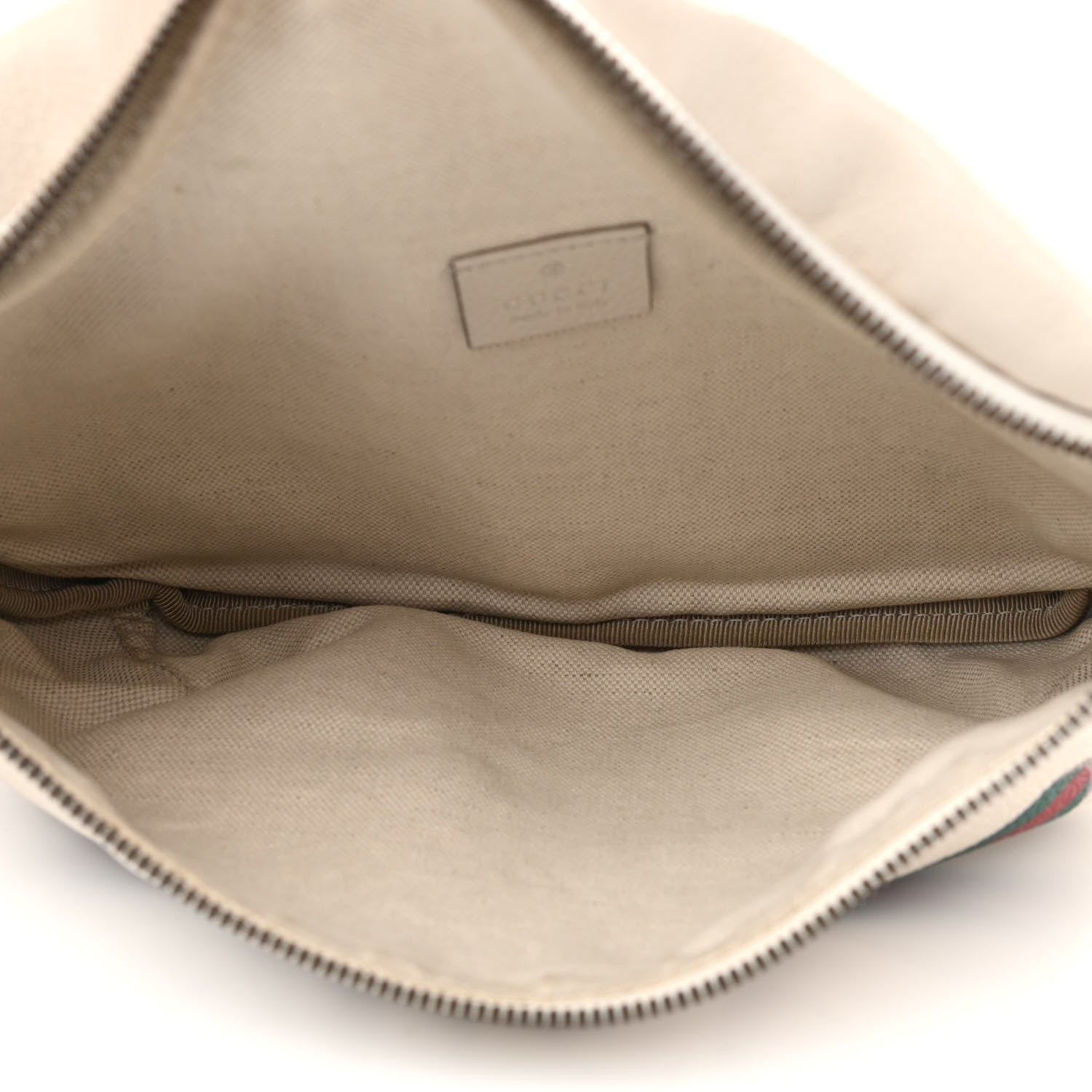 Gucci Grained Calfskin Logo Belt Bag White 5 of 11