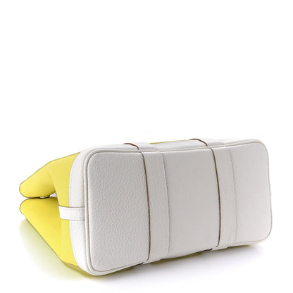 Hermes Toile Officier Vache Country Garden Party 30 TPM Lime White 4 of 11
