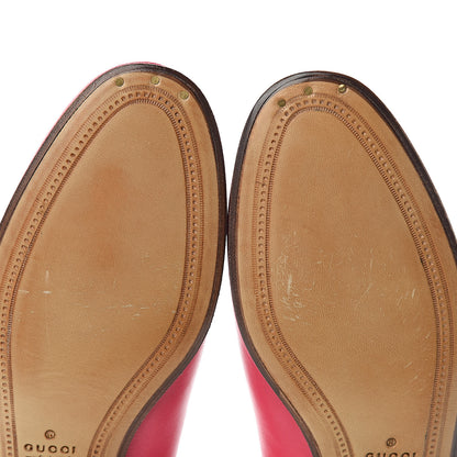 Gucci Lambskin Womens Brixton Horsebit Loafers 37 Hot Pink 7 of 9