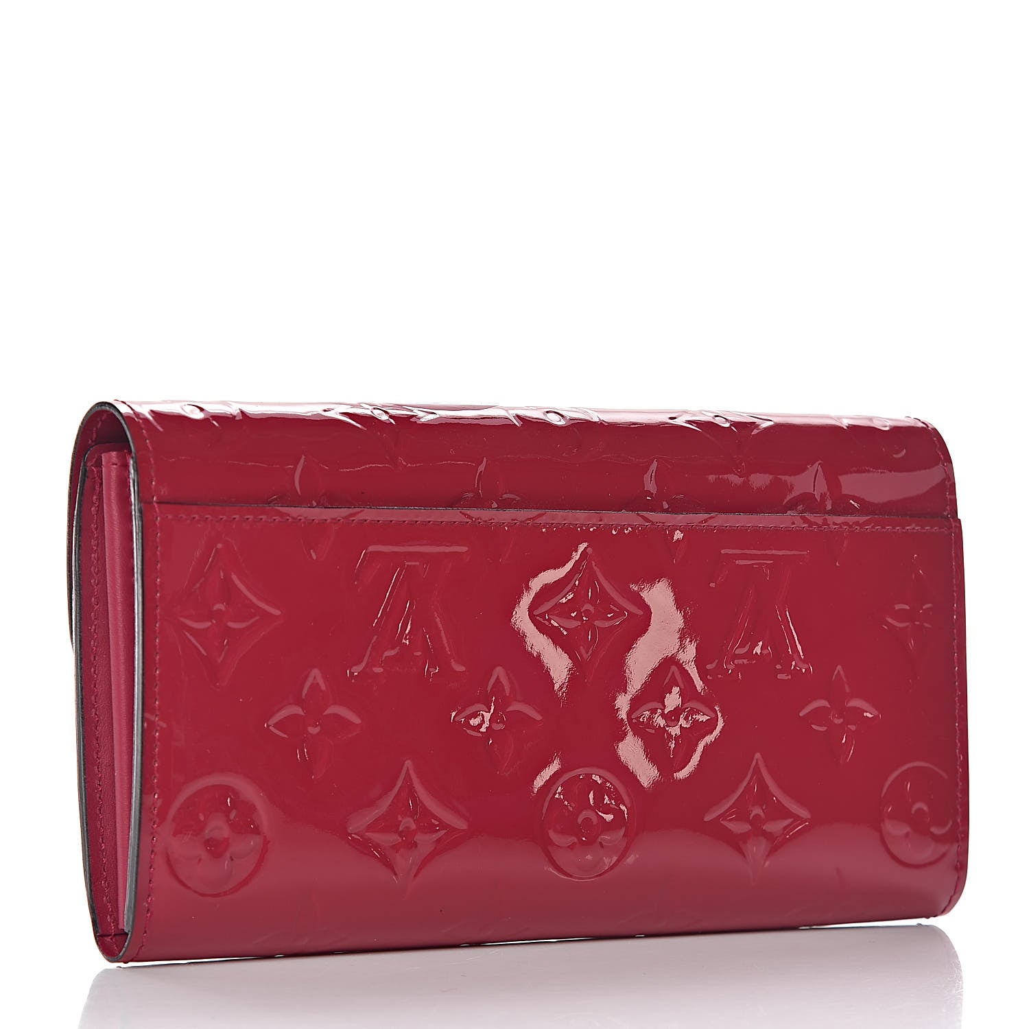 Louis Vuitton Vernis Sarah Wallet NM Magenta 3 of 7