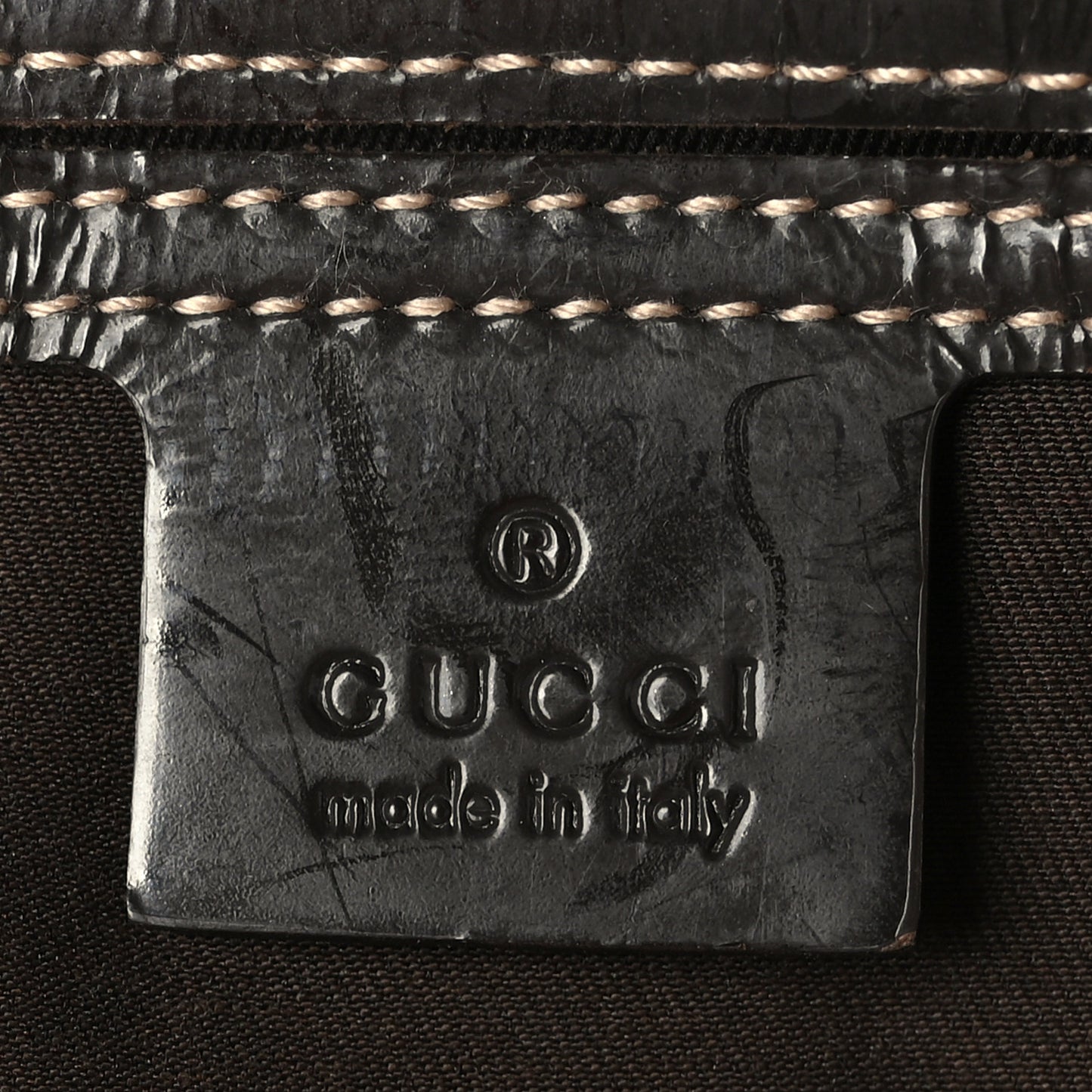 GG Plus Monogram Medium Joy Boston Dark Brown