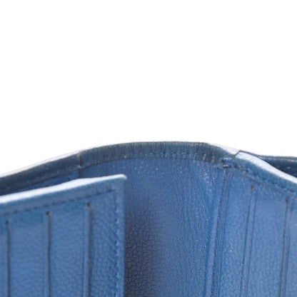 Chanel Caviar Sevruga French Wallet Blue 17 of 21