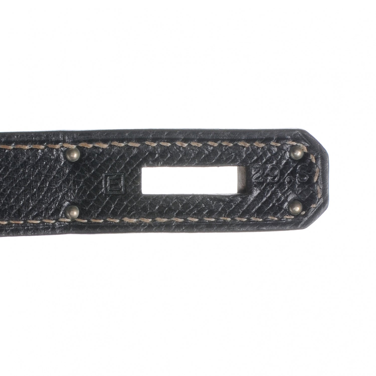 Hermes Veau Grain Lisse Kelly Sellier 32 Black 9 of 10