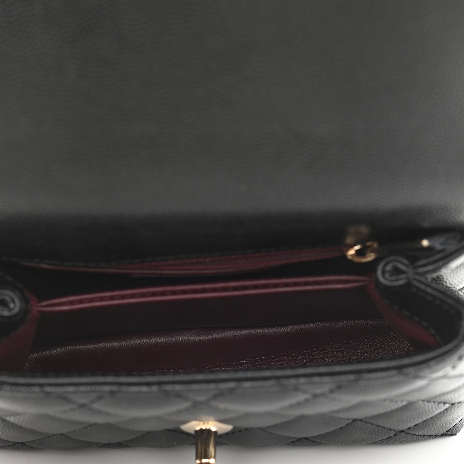 Chanel Caviar Quilted Extra Mini Coco Handle Flap Black 8 of 10