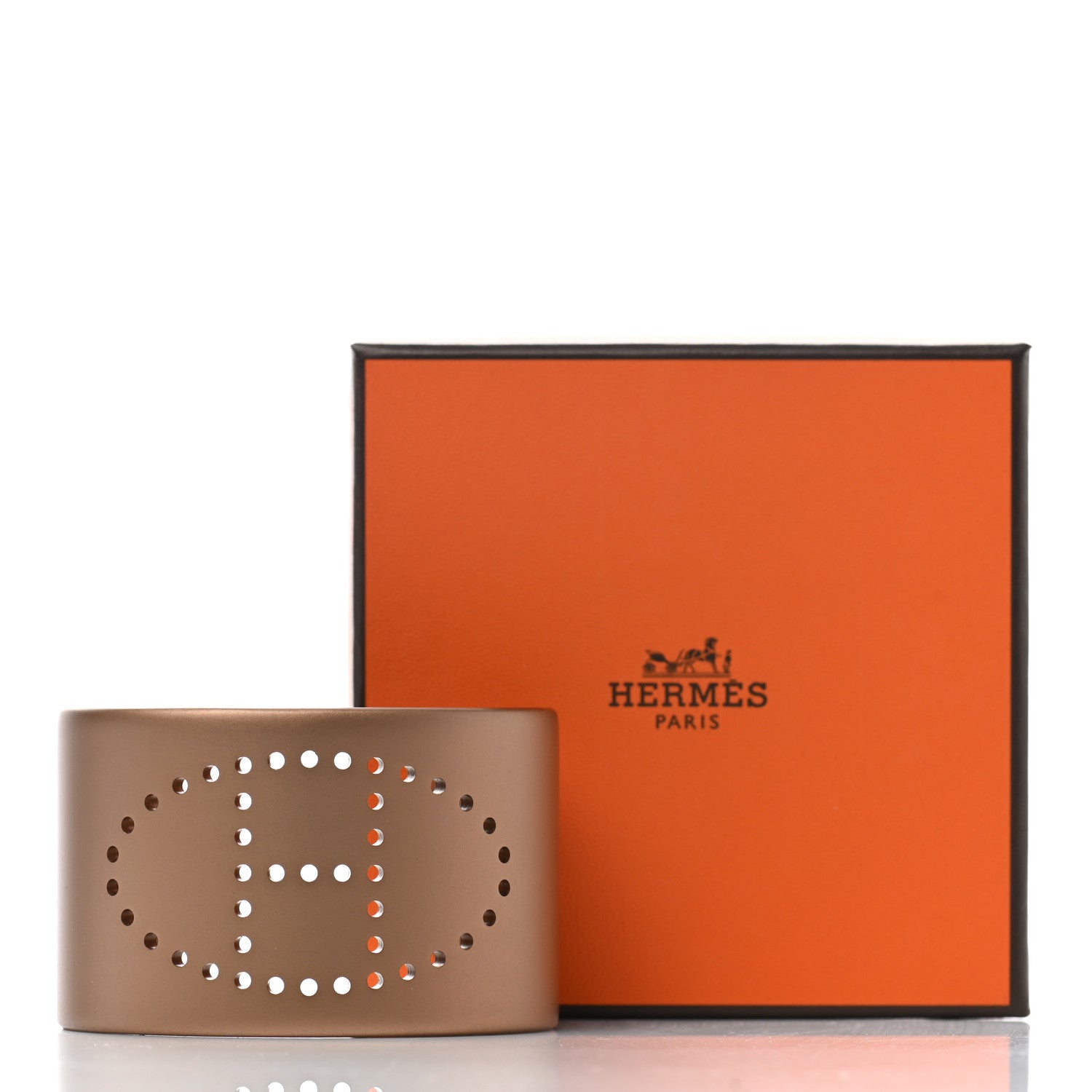 Hermes Aluminium Evelyne Sunset Cuff Bracelet T3 Gres 5 of 5