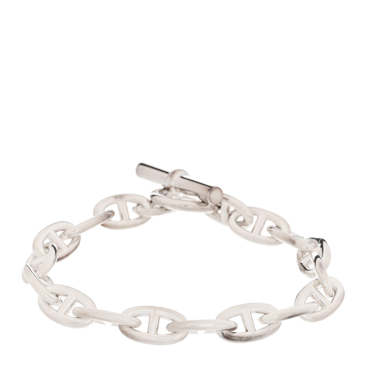 Hermes Sterling Silver GM Chaine d'Ancre Bracelet 1 of 7
