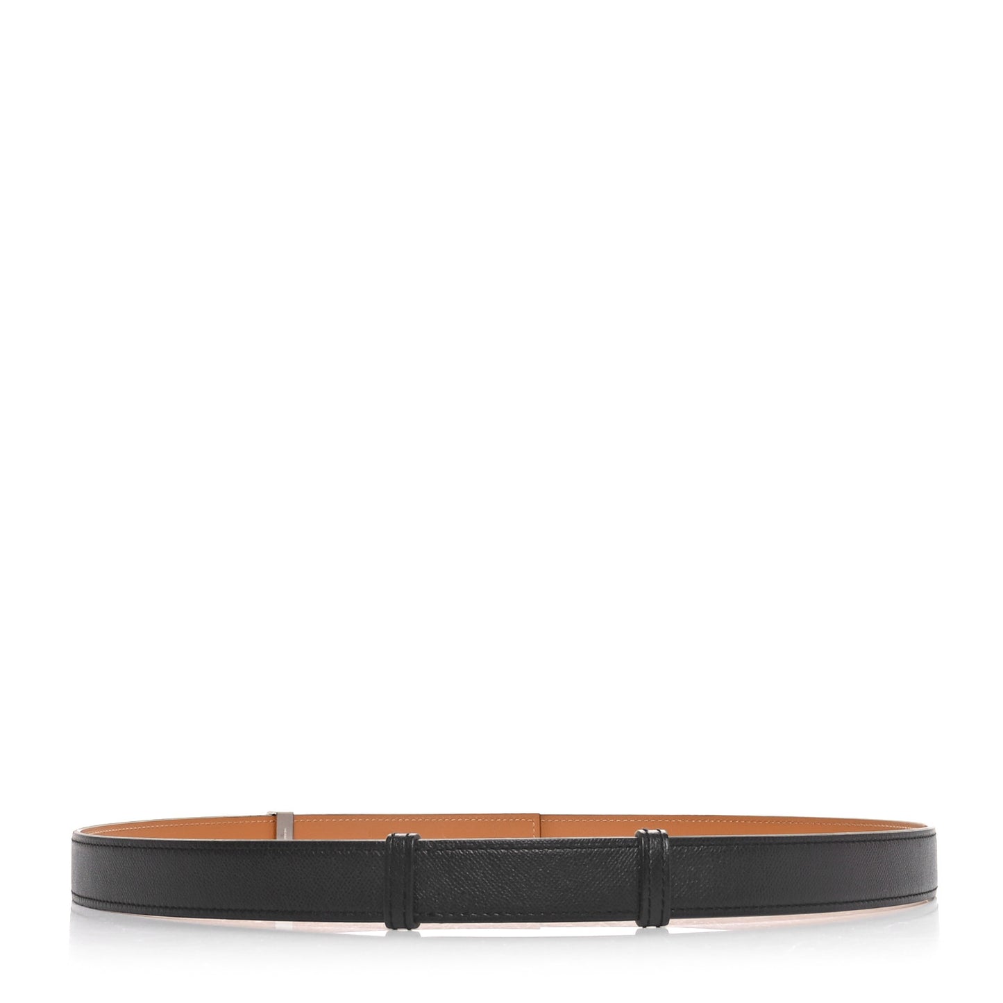 Madame Calfskin 24mm Collier De Chien Belt Black