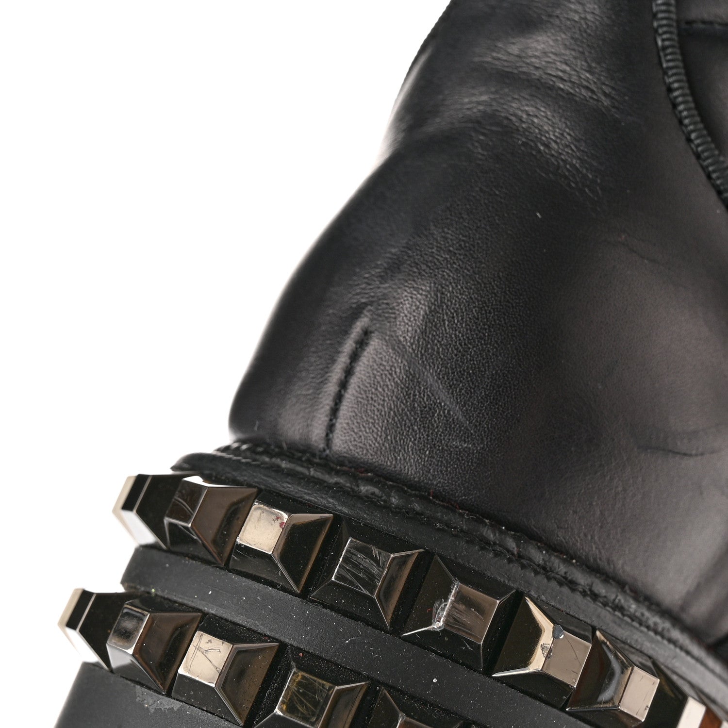 Christian Louboutin Calfskin Quilted Yetota Combat Boots 40 Black 14 of 15