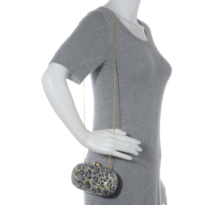 Judith Leiber Swarovski Crystal Leopard Minaudiere Clutch 2 of 6