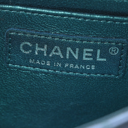 Chanel Iridescent Lambskin Quilted Mini Rectangular Flap Turquoise 7 of 11